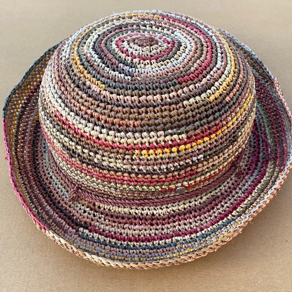 Helen Kaminski Multi-Colored Raffia Hat